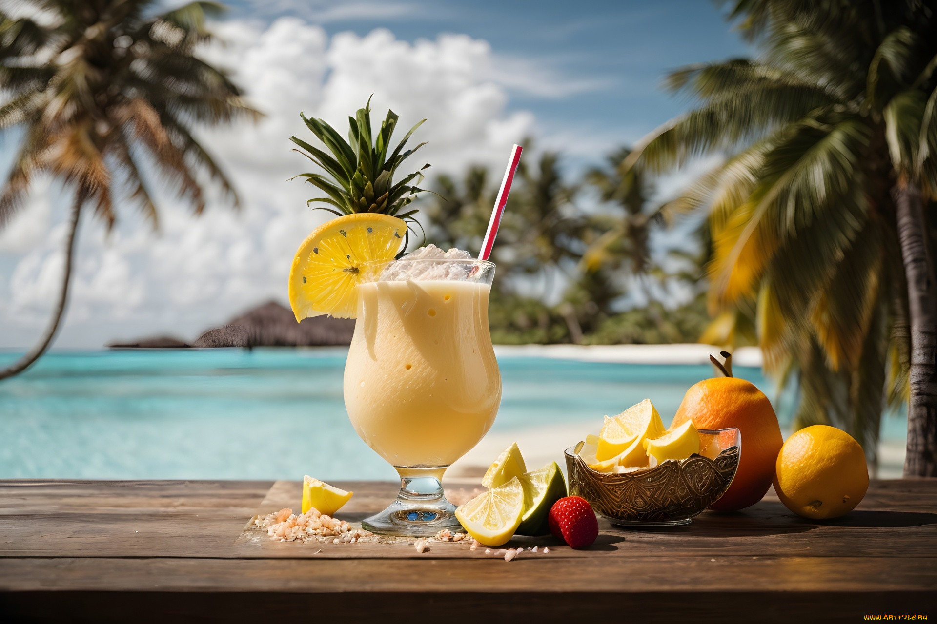 3 , -, food, pina, colada